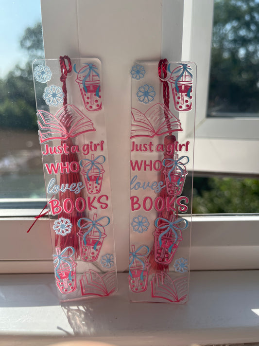 Just a girl bookmark