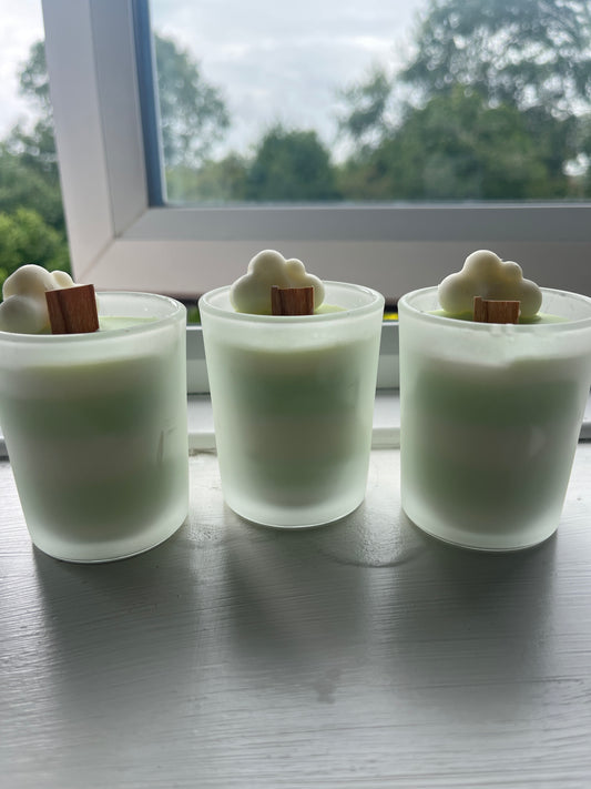 Mini Apple candles (Wood-wick)